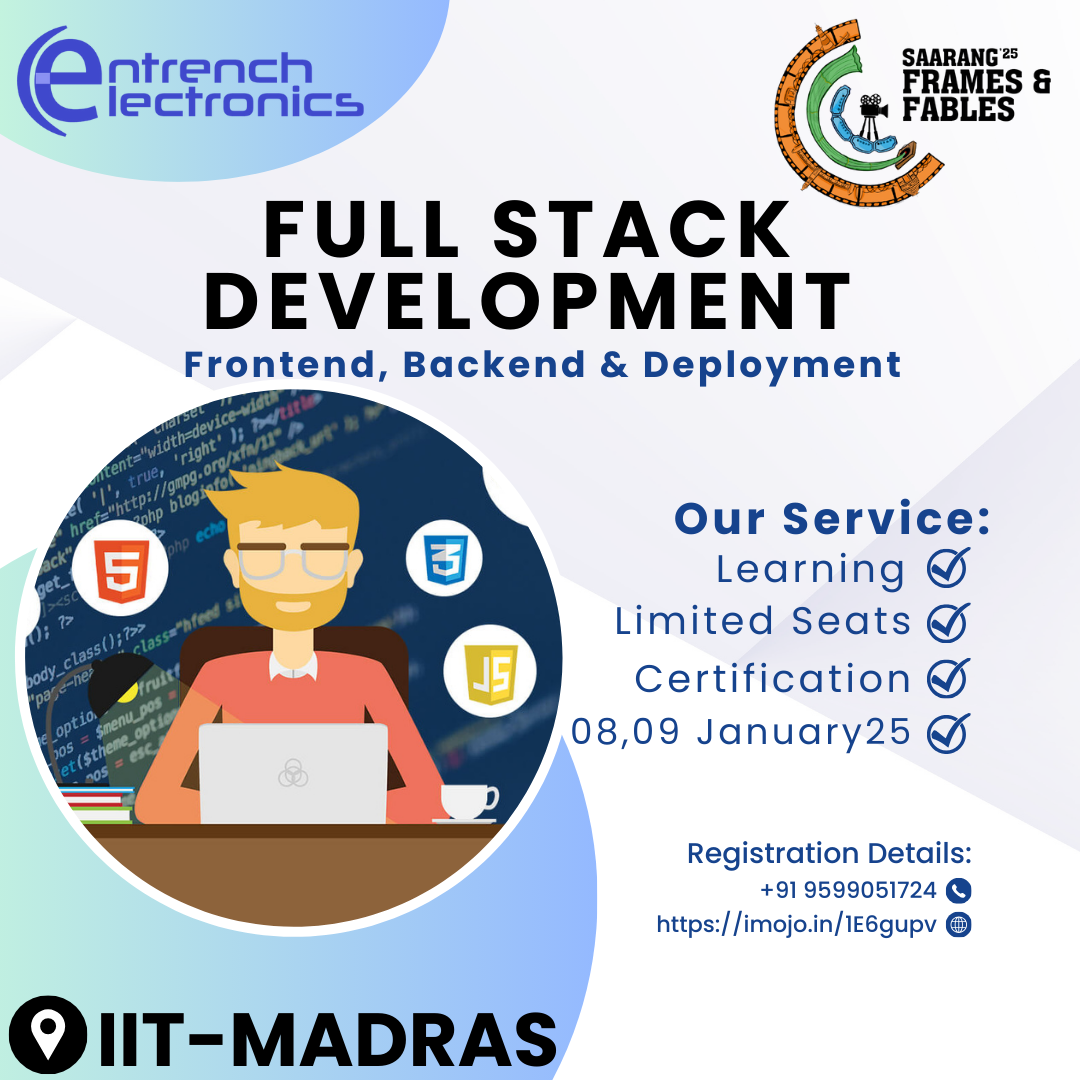 Full Stack Development Workshop at IIT Madras 