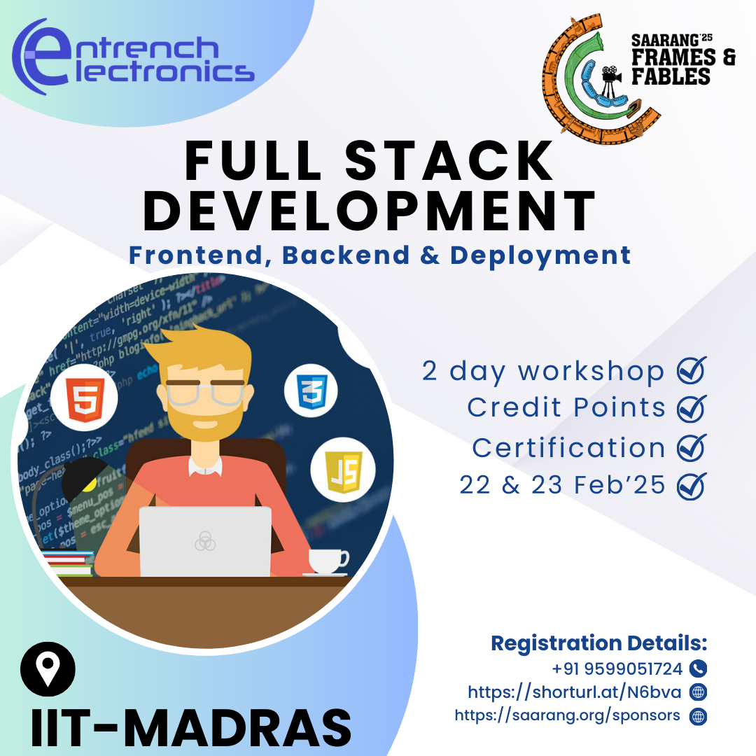 Full Stack Development Workshop at IIT Madras 